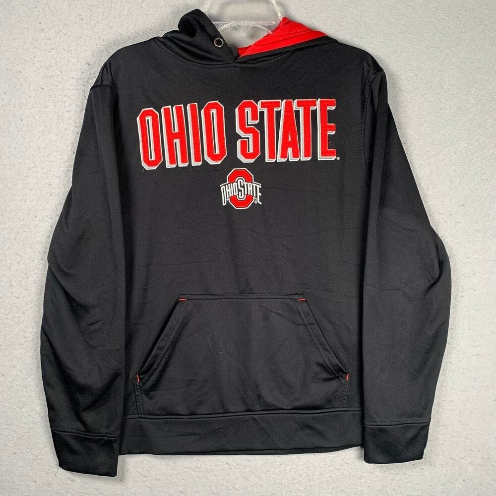 Ohio State Buckeyes Hoodie Mens Small NCAA Football Pullover Sweatshirt Big Logo